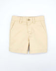 Beige twill shorts