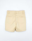 Beige twill shorts