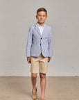Beige twill shorts