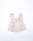 Apricot floral print blouse