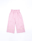 Long pink linen pants