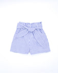 Blue striped shorts