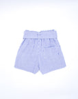 Blue striped shorts