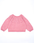 Pink cardigan sweater
