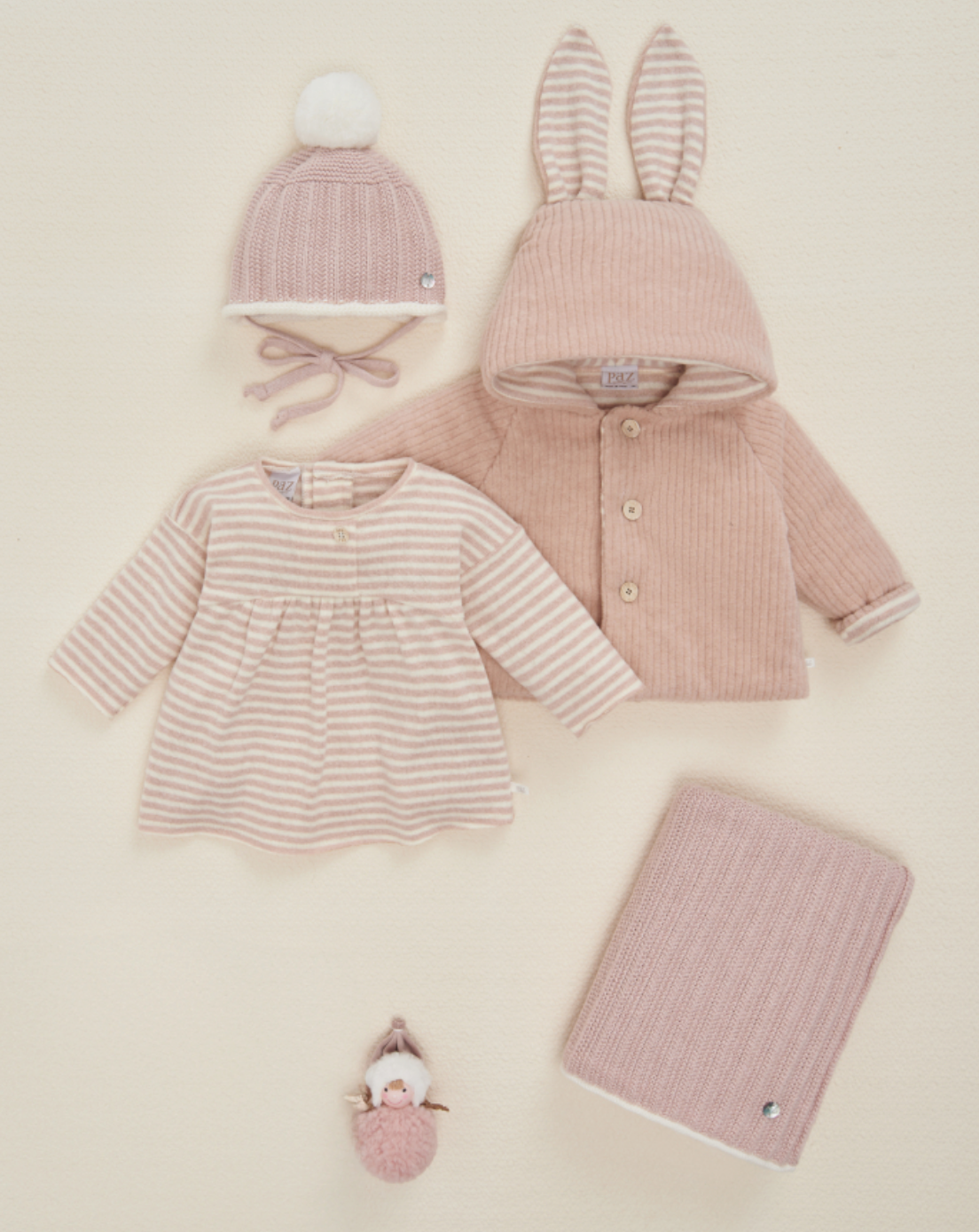 Baby Girl Powder Pink Coat