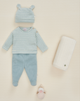 Baby Blue Cloud Striped Sweater