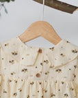 Beige Floral dress for babies