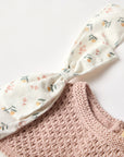 Baby Girl Floral Knitted and cotton Dress