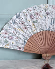 Spanish Handmade Fan with Floral Print