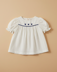 Heart Blouse Product Photo Warm Beige