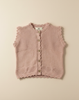 KNITTED PINK VEST. DESIGNED BY GIGI LEUNG