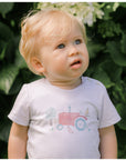 Short-sleeve t-shirt for boys with tractor print