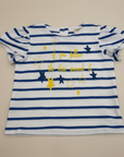 Striped Star T-Shirt on Beige Background