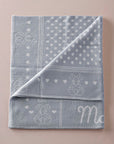 Star-print Knitted Baby Blanket in Blue