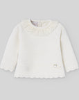 Cream NEWBORN SWEATER "PAZ OI 25-26"