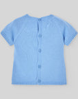 Short-sleeve baby sweater
