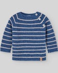 Blue NEWBORN SWEATER "NOGAL"