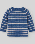 Blue NEWBORN SWEATER "NOGAL"