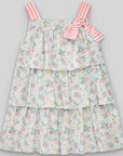 Girls Ruffled Dress with Bow