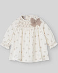 Baby Girl Brown Star Print Dress