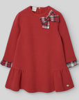 Girls Red Cotton Jersey Dress