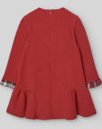 Girls Red Cotton Jersey Dress