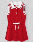 Sleeveless sailor-style dress for girls