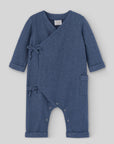 Baby Cobalt Blue Tied Romper