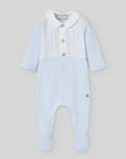 Long footed romper for baby boy