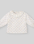 Baby Girls Flower Creamy Blouse