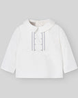 Baby Boy Cream Cotton Collar Blouse