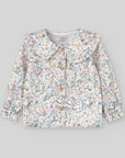 Baby Girl Green Floral Blouse