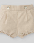 Baby Beige Shorts with elastic waistband