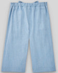 Girls Blue Paper Bag Trousers