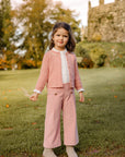 Girl Rose Pink Knitted Cardigan