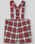 Baby Boy Red Tartan Trouser