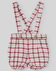 Baby Boy Checked Red SHORTS