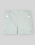 Soft Mint Linen Shorts