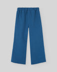 Deep Blue Wide-Leg Trousers