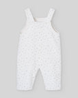 White Snowflake Print Overalls