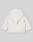 Cream Hooded Knit Jacket