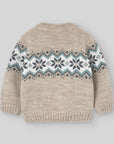 Boy Beige Jacquard Pullover