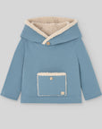 Baby Boy light Blue Hooded Sweatshirt