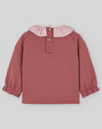 Dusty Rose Top with Jam Jar Embroidery