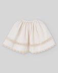 Cream Lace-Trimmed Cape