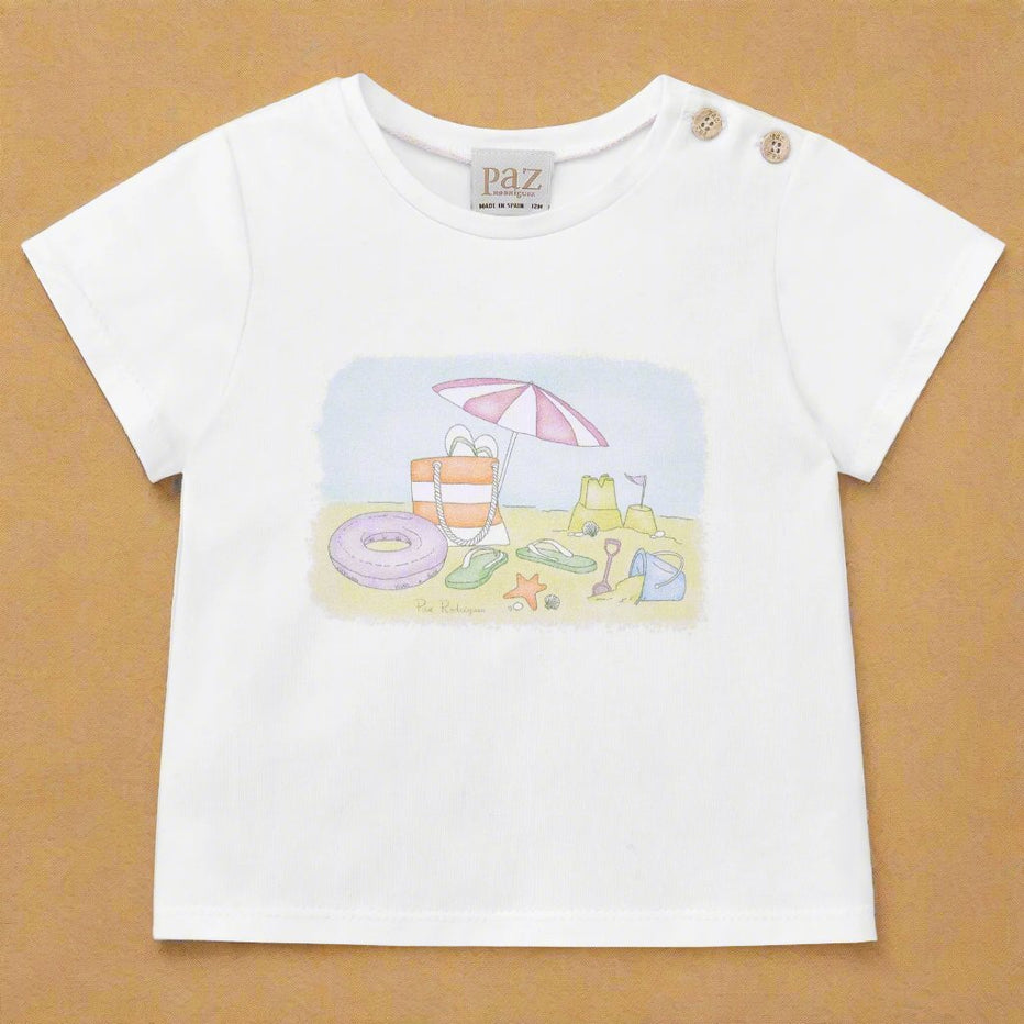Baby Boys White Tape T-Shirt main image 0