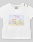 Baby Boy White logo T-shirt