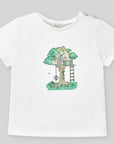 Boys White Tree House Graphic T-shirt