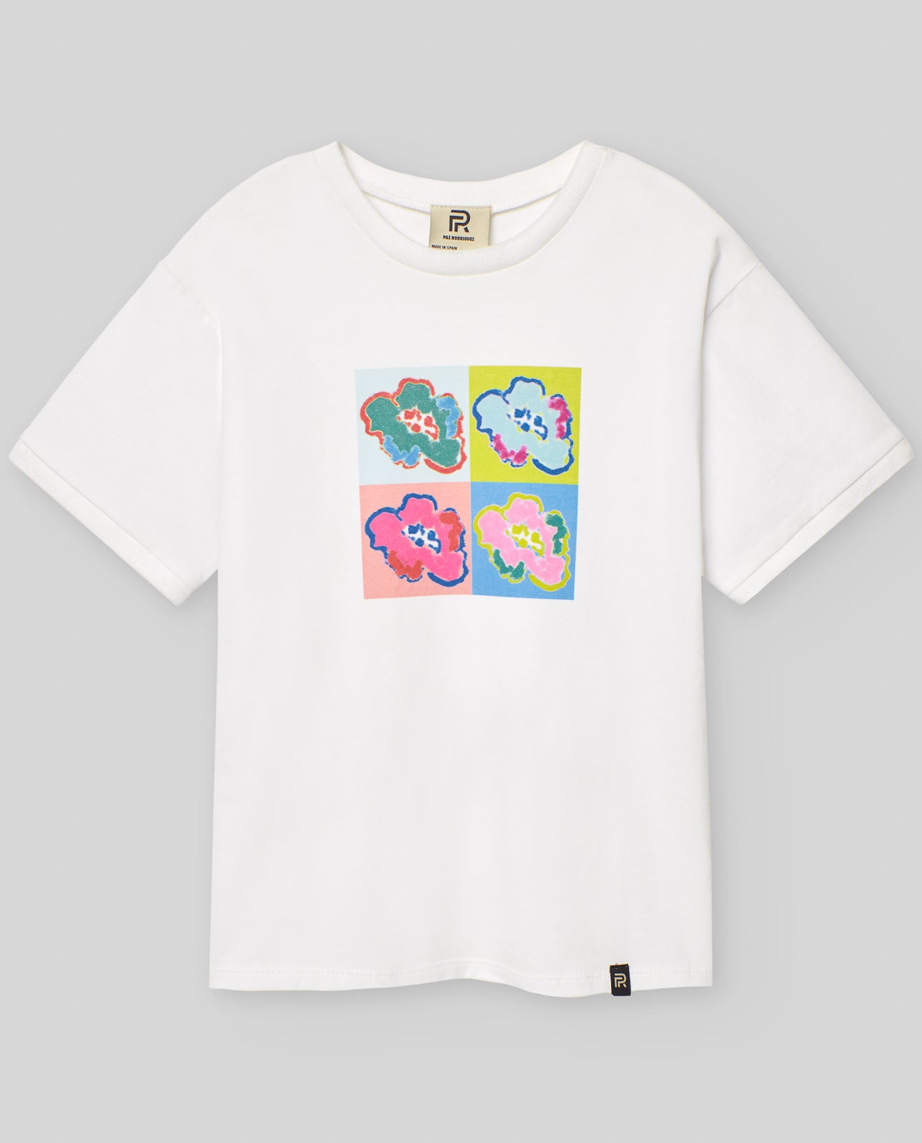 BOYS T-SHIRT WITH FLOWER PRINT