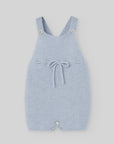 KNIT BABY DUNGAREE  with Ribbon